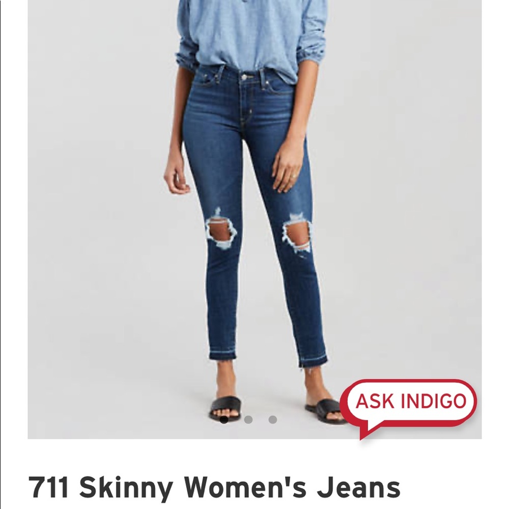 NWT Levi’s 711 Skinny Size 26